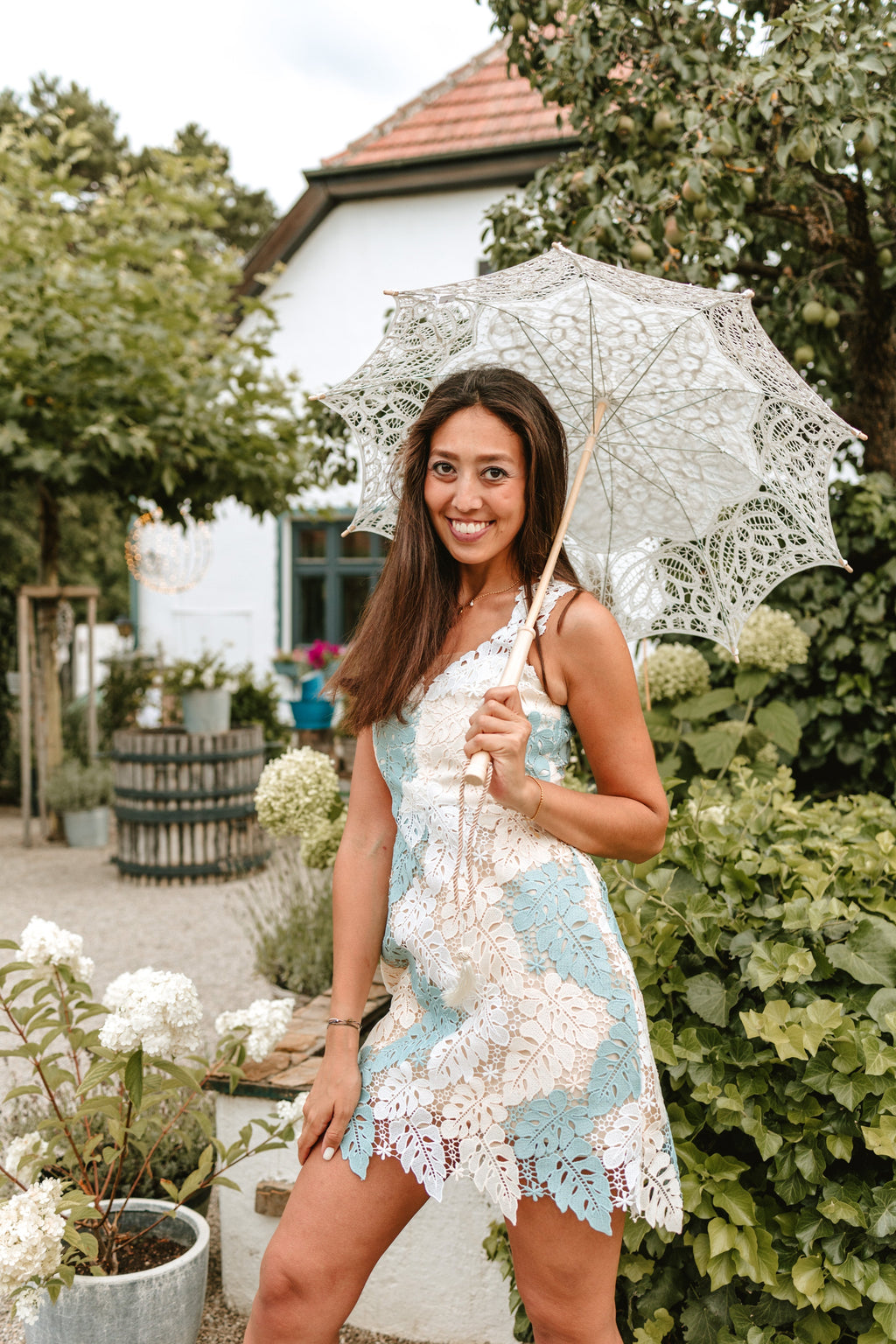 Hilda | Guipure Lace Mini Dress Avalabel