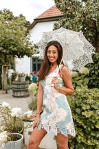 Hilda | Guipure Lace Mini Dress Avalabel