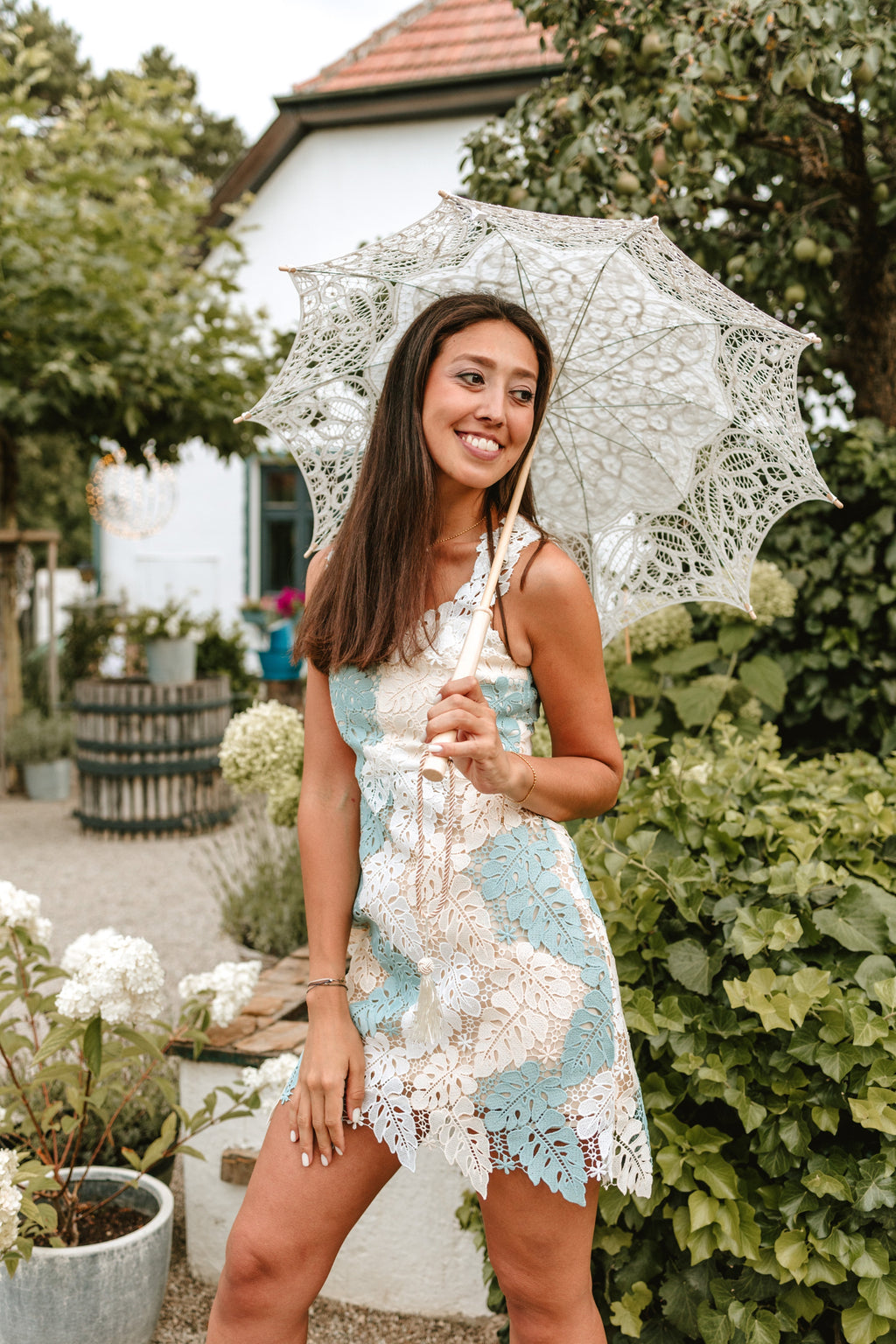 Hilda | Guipure Lace Mini Dress Avalabel