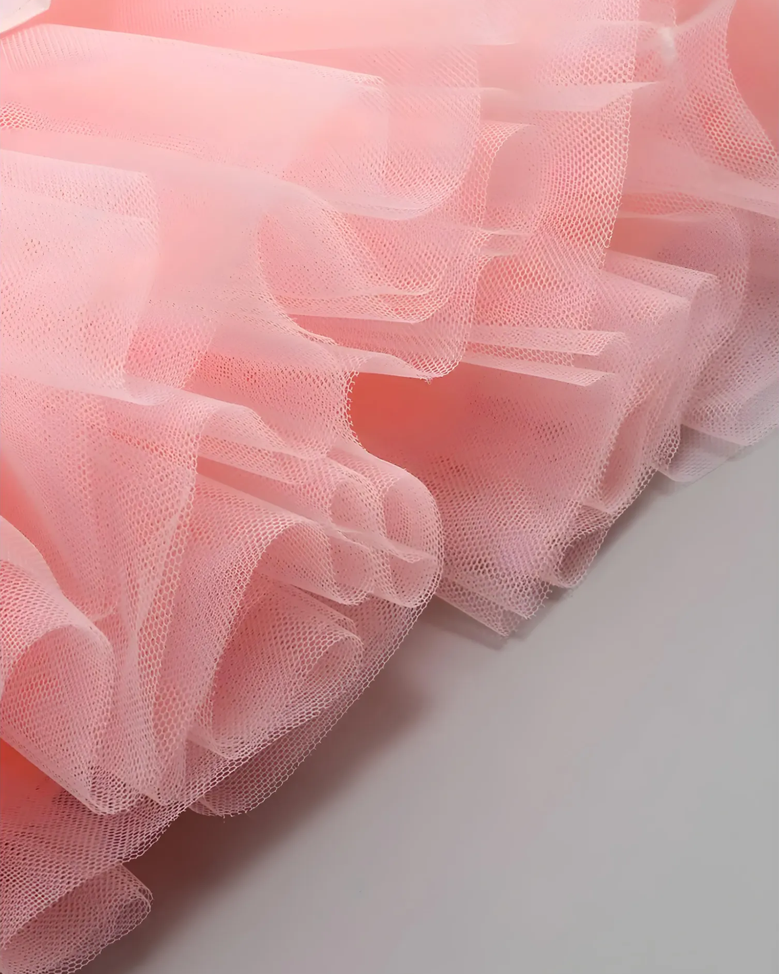 Satin Corset Tulle Layered A-Line Midi Dress - Baby Pink Avalabel