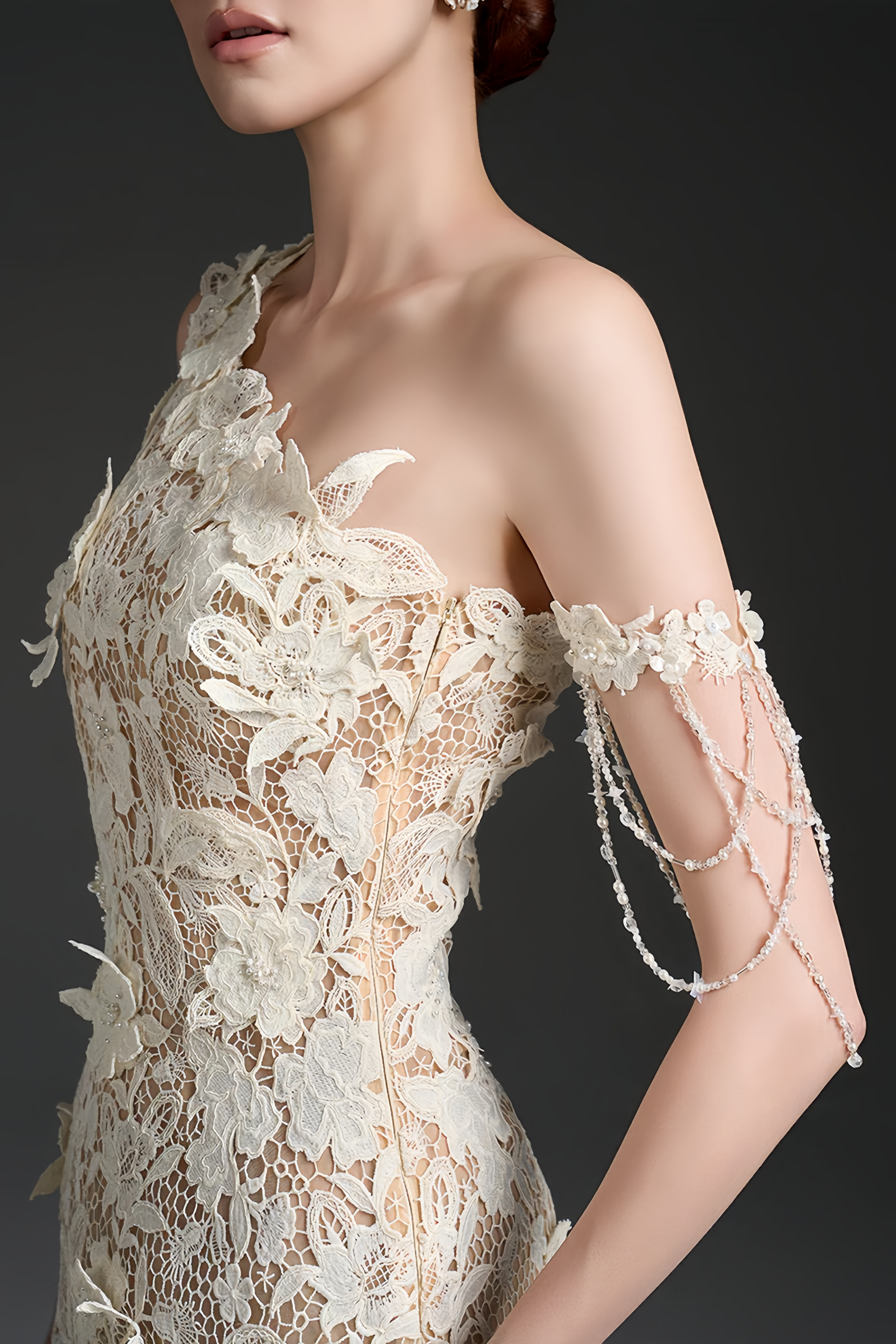 Avalon White One Shoulder Floral Mini Dress Avalabel