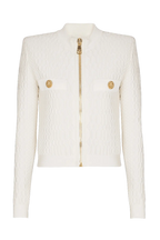 Kabin Crocodile Knit Top - White Avalabel