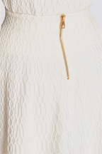 Kabin Crocodile Knit Top - White Avalabel