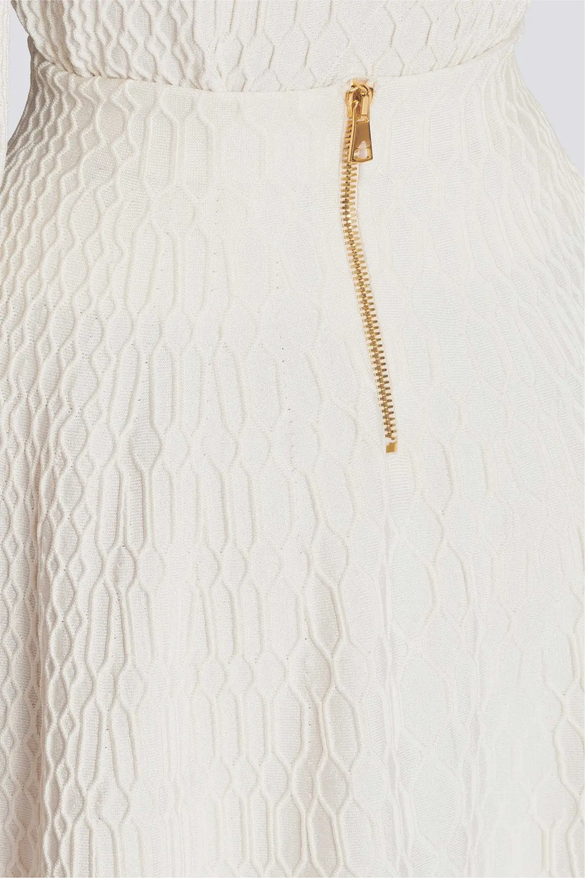 Kabin Crocodile Knit Top - White Avalabel