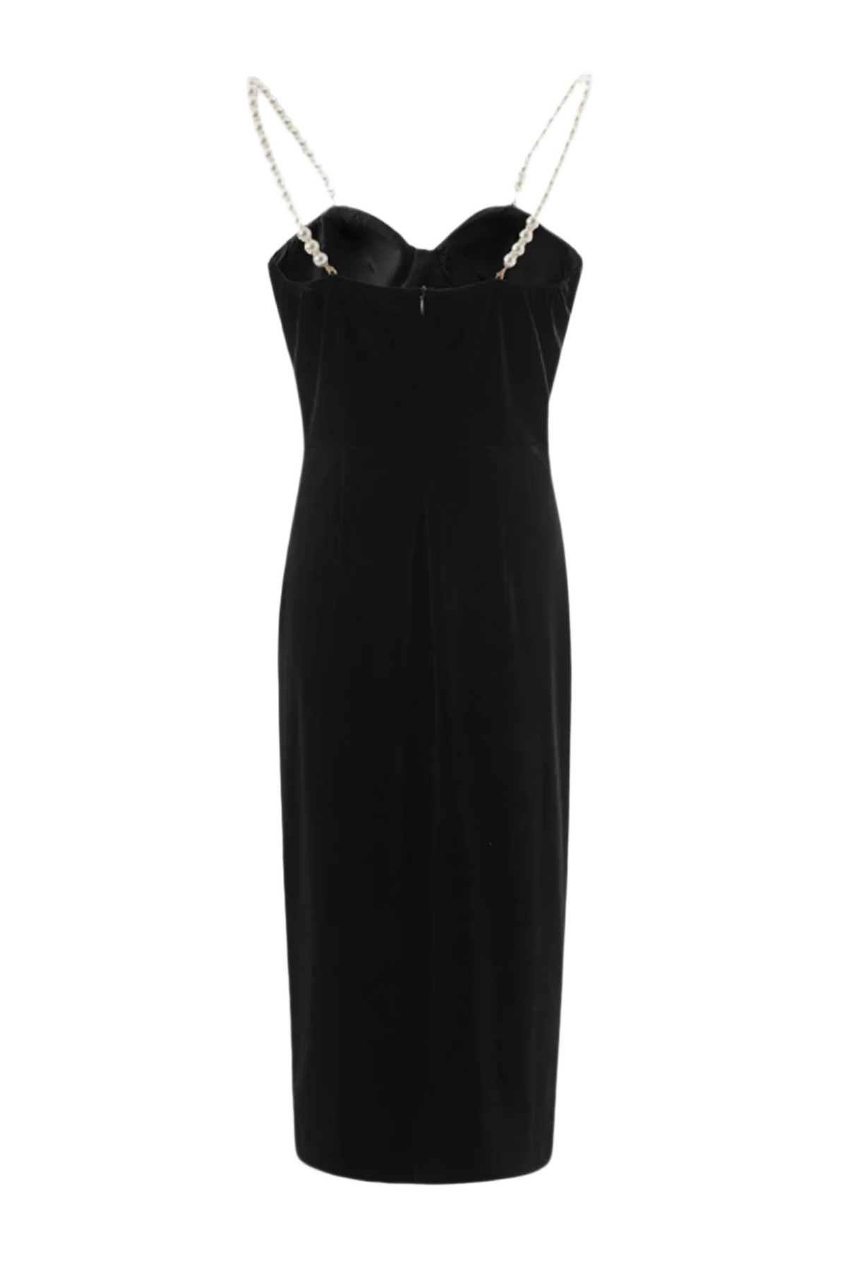 Velvet Pearl Embellished Midi Dress Avalabel