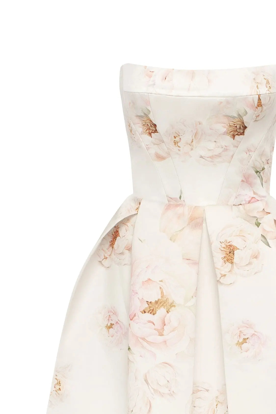Pink peony corset midi dress, Garden of Eden Avalabel