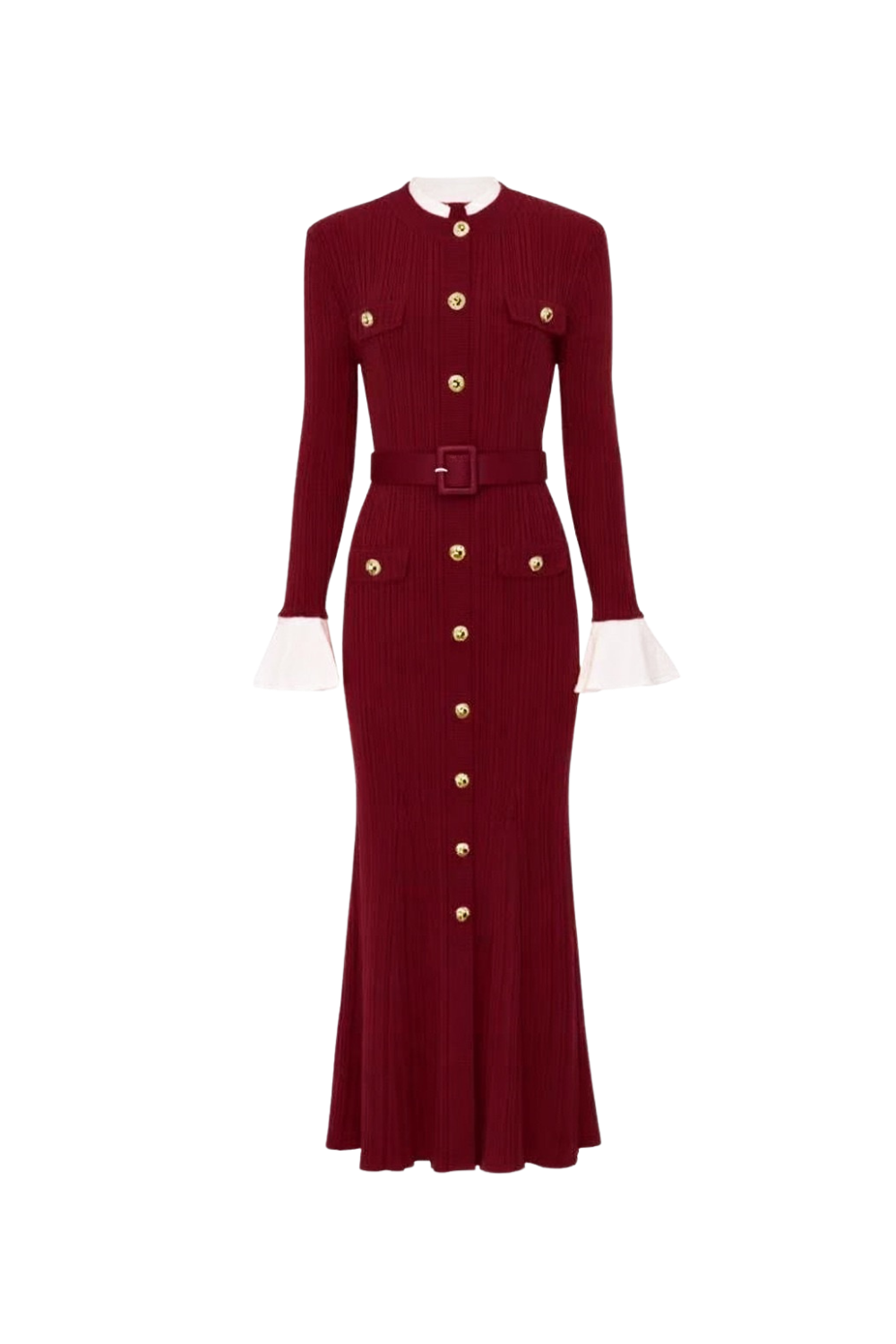 wallis Contour Round Neck Long Sleeve Knit Maxi Dress Avalabel