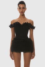 Mackie Off Shoulder Lace Up Corset Avalabel