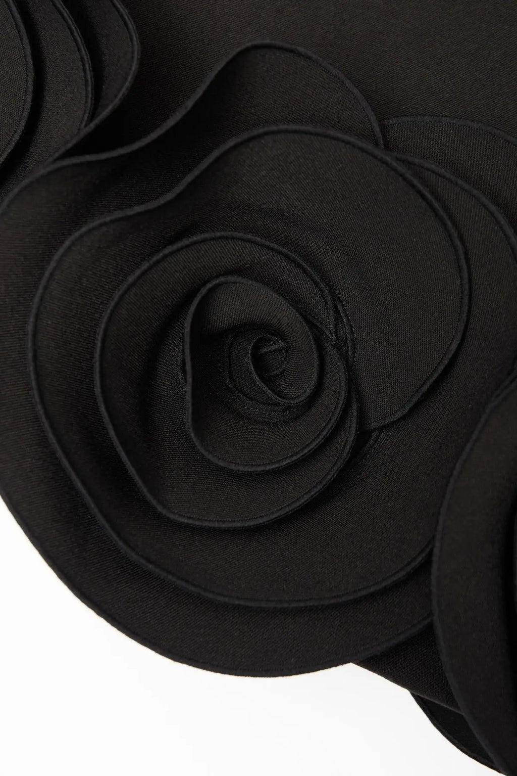 Miamor Floral Appliqué Mini Dress - Black Avalabel