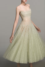 MINT DRAPED LACE MIDI DRESS Avalabel