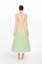 MINT OMBRE LACE MIDI DRESS Avalabel