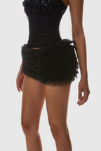 Nketia Sequin Embroidery Strapless Corset Avalabel