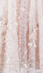 Zola Pink Flower Embroidered Loose doll Party Dress Avalabel