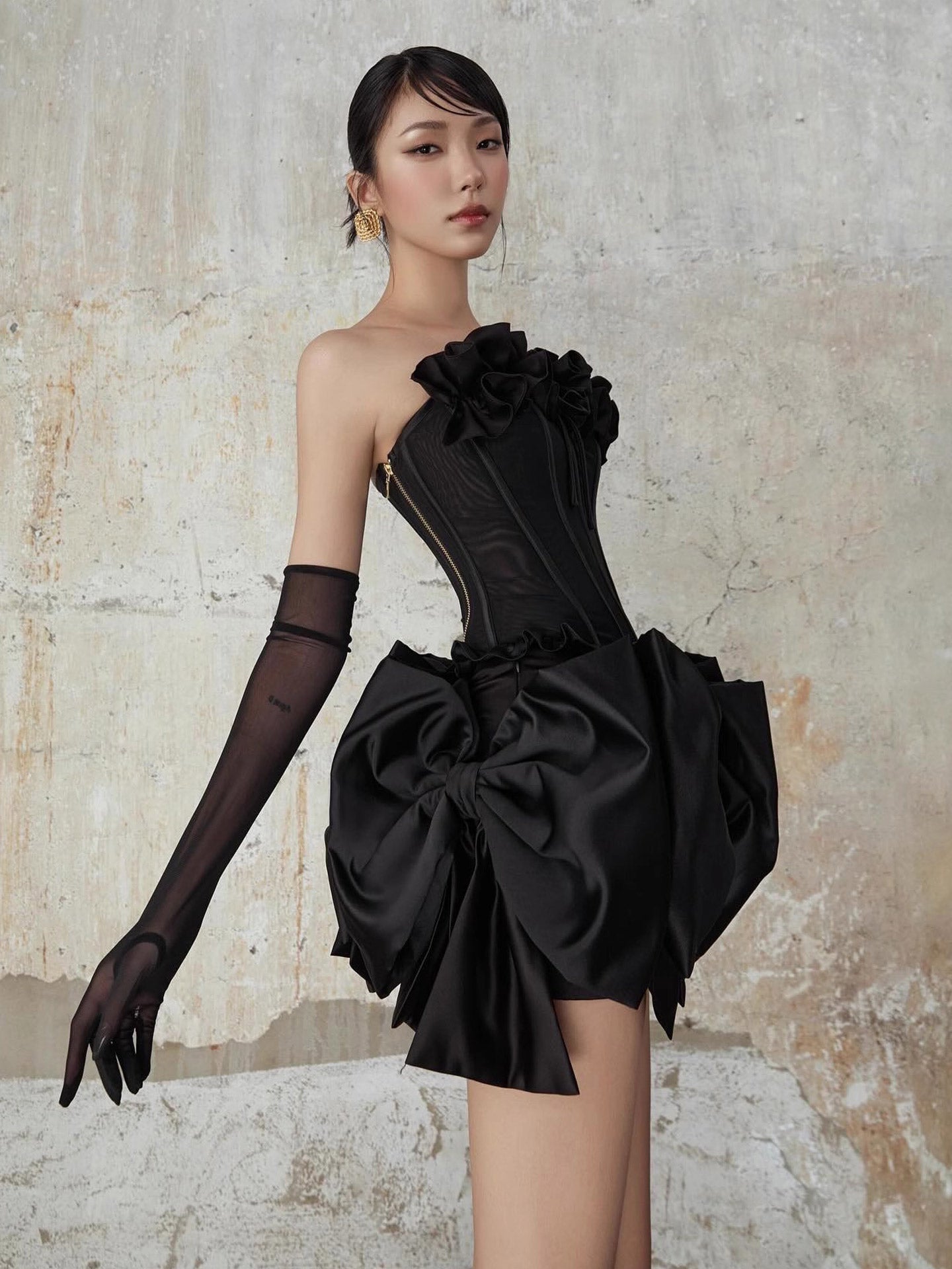 Patricia Flower Bow Corset Skirt Set Avalabel