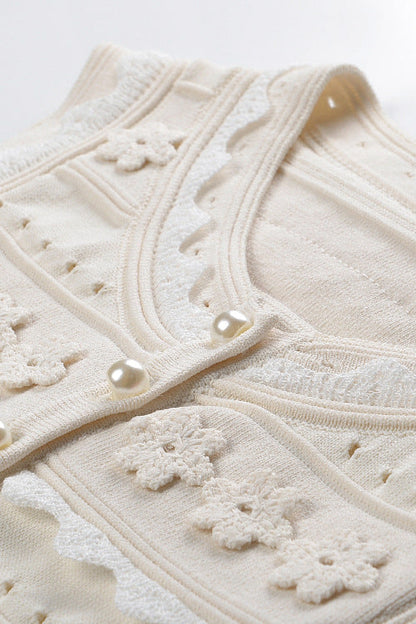 Crochet Top in Ecru