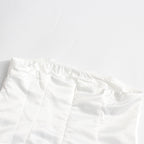 3D Floral Applique Sleeveless Midi Dress in White Avalabel