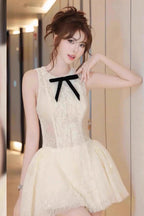 Eleanore Sleeveless Embroidered Mini Dress in Green Avalabel