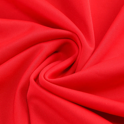 atalanta High Slit Hollowed-out Maxi Dress in red