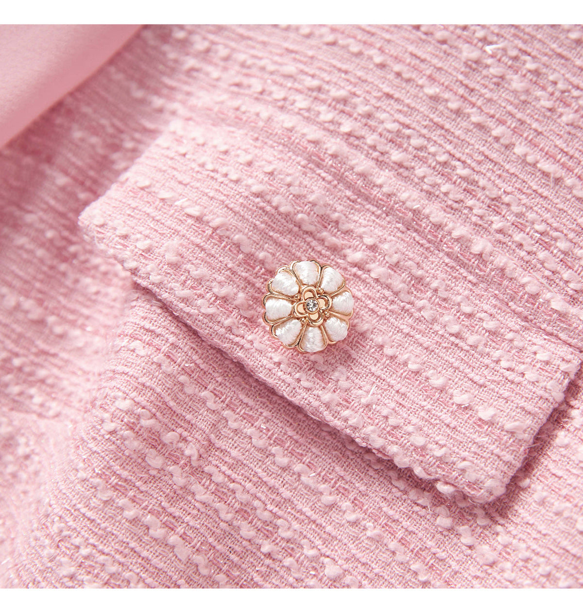 alani Embossed Chiffon Puff Sleeves mini Dress in pink Avalabel