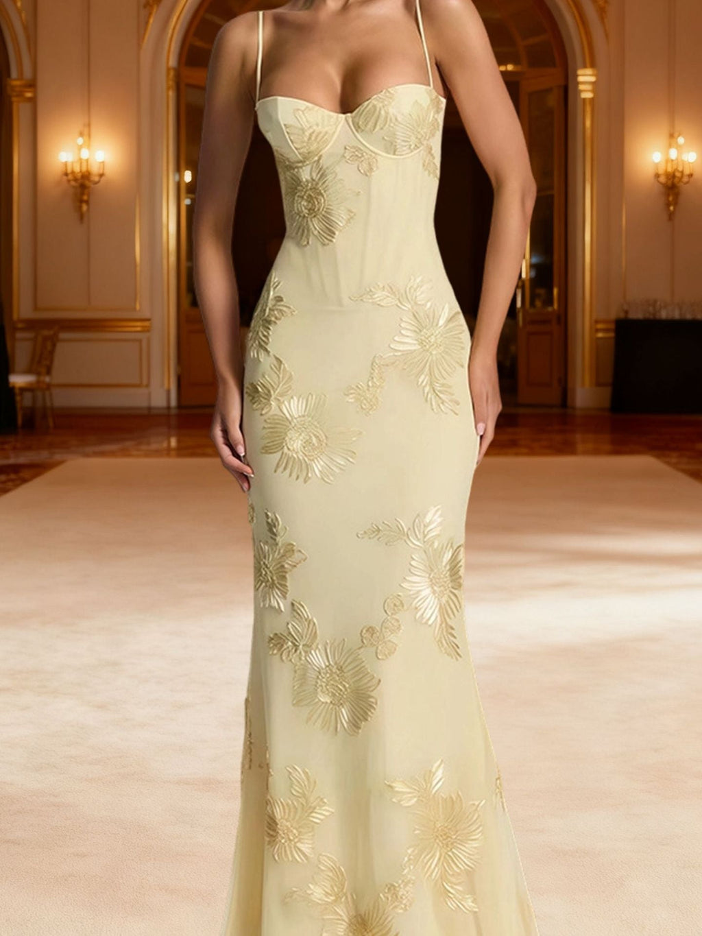 Nefertiti Maxi Dress -Brown Avalabel