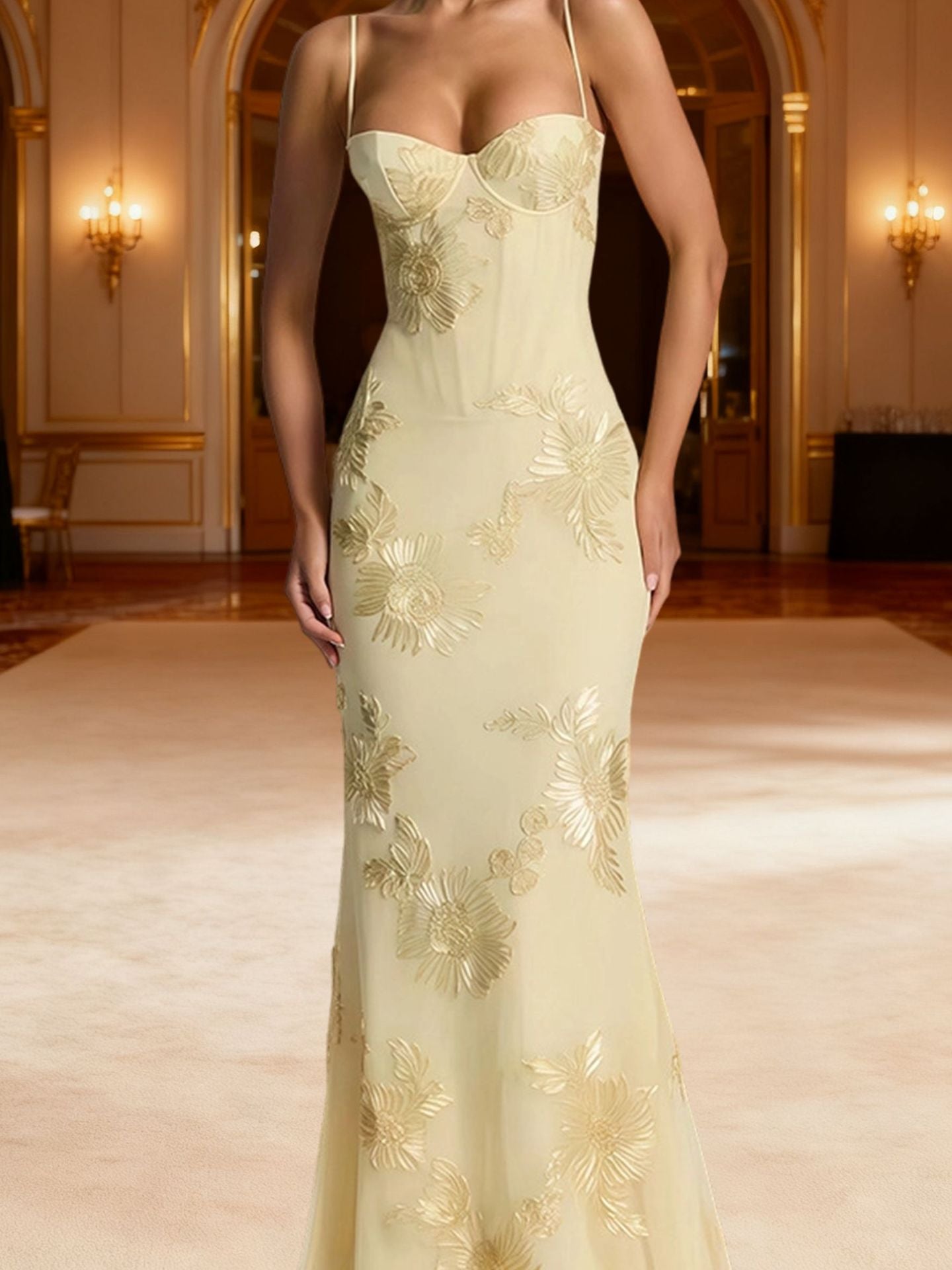 Nefertiti Maxi Dress -Brown Avalabel