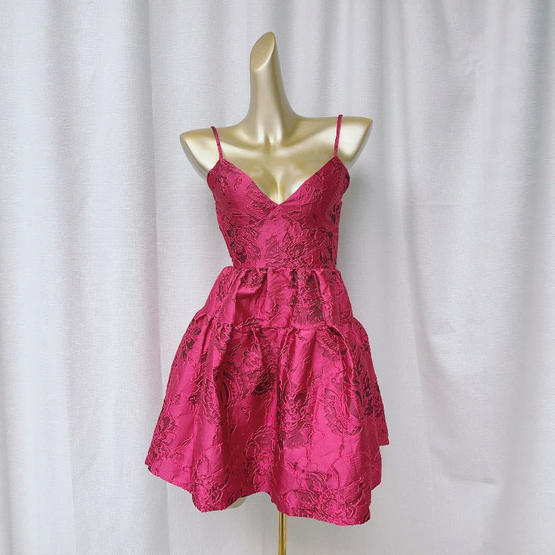 Jacquard dopamine slip mini dress Avalabel