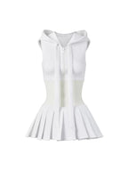Cliffa Sleeveless Knit Mini Dress - White Avalabel