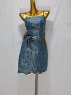 jacquard Waistband mini dress Avalabel