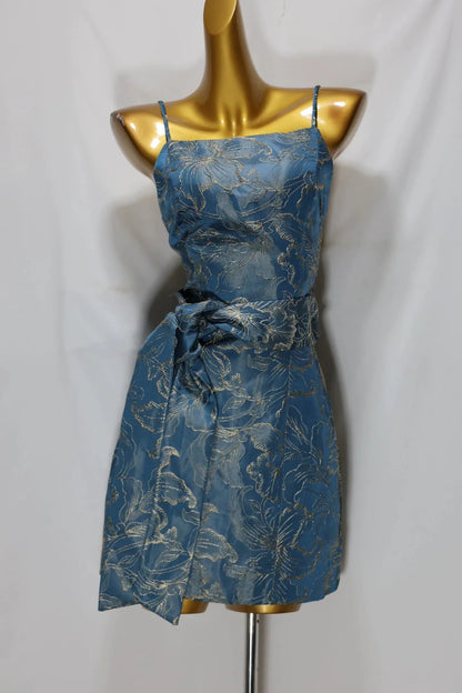 jacquard Waistband mini dress