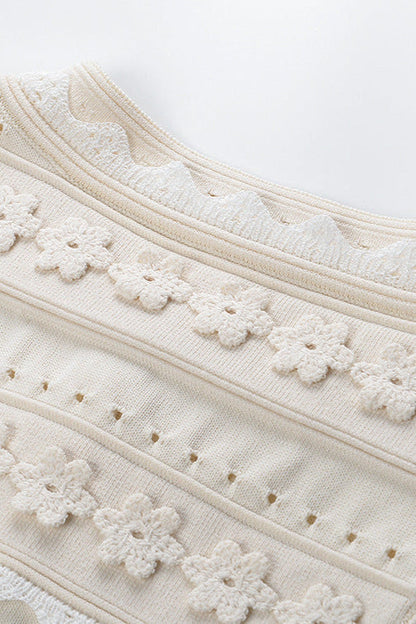 Crochet Top in Ecru