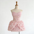 Lace Embroidered Bandeau Sleeveless Dress Avalabel