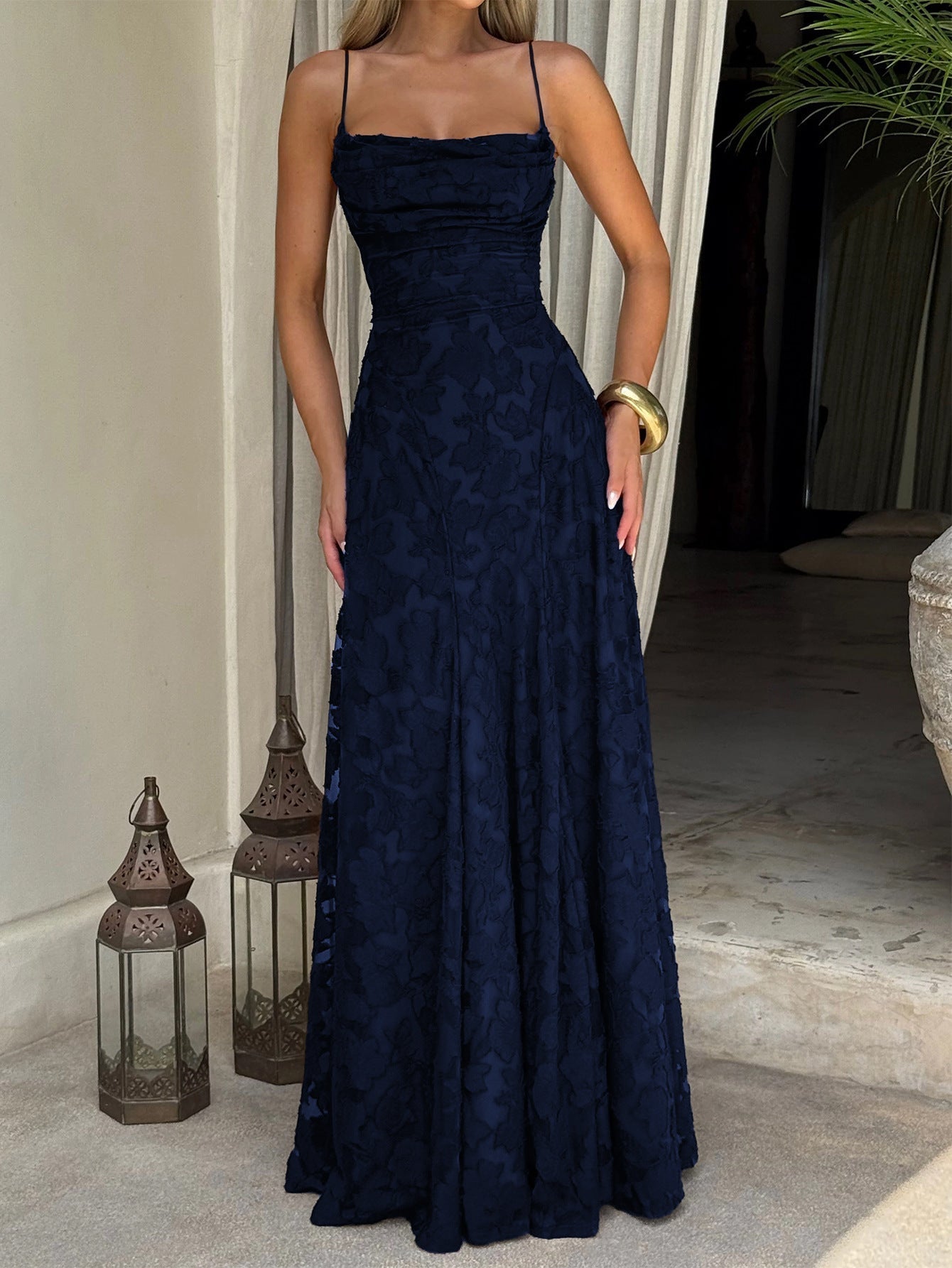 Francis Maxi Dress-Dark Blue Avalabel