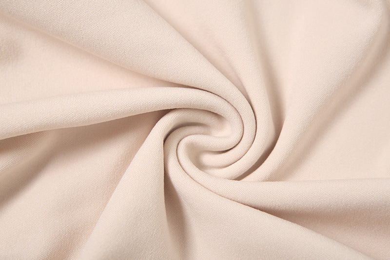 olivia Sleeveless Folds Midi Dress in pale pink Avalabel