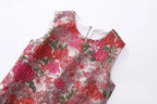 hilary multicolor floral embroidery sleeveless mini dress Avalabel