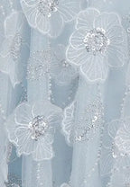 Tutu Light Blue Sleeveless Flower Diamond Short Doll Dress Avalabel
