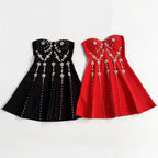 julie Strapless Diamond Bandage Mini Dress Avalabel
