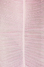 Hollow Mesh Rhinestone Sleeveless Maxi Dress in Pink Avalabel