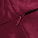 burgundy feather embellished strapless mini dress Avalabel
