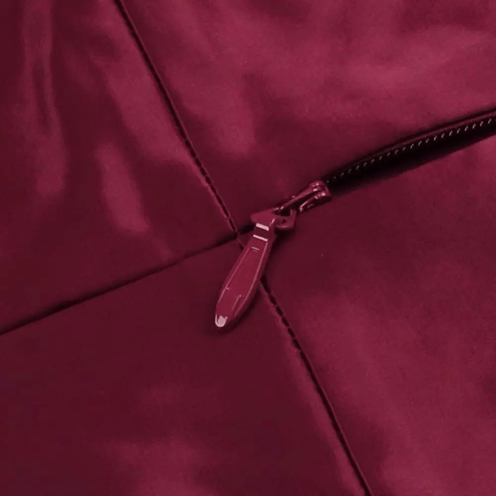 burgundy feather embellished strapless mini dress Avalabel