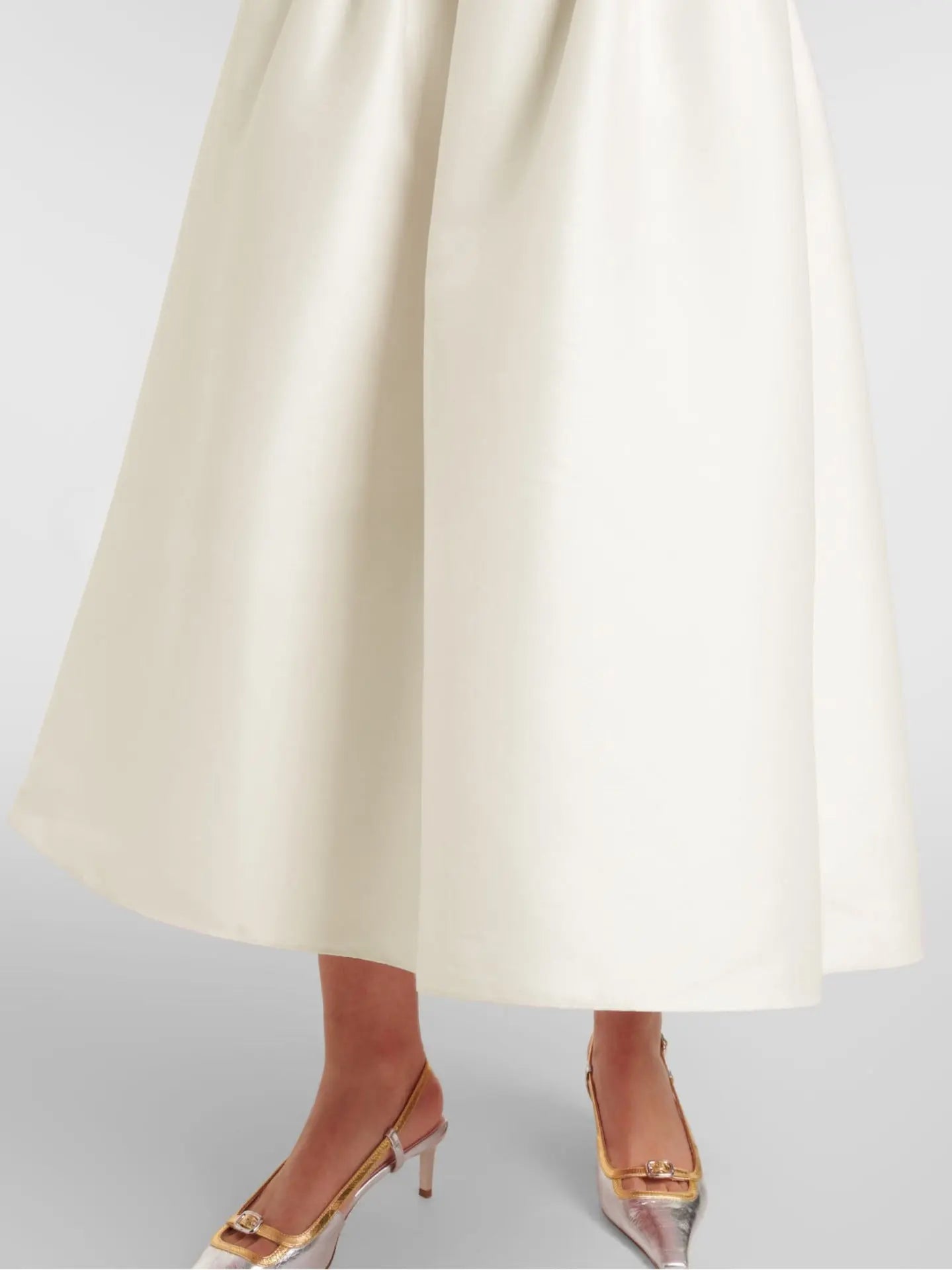 Jocelyn Bowknot-Side Bandage Strapless Maxi Dress in Apricot Avalabel