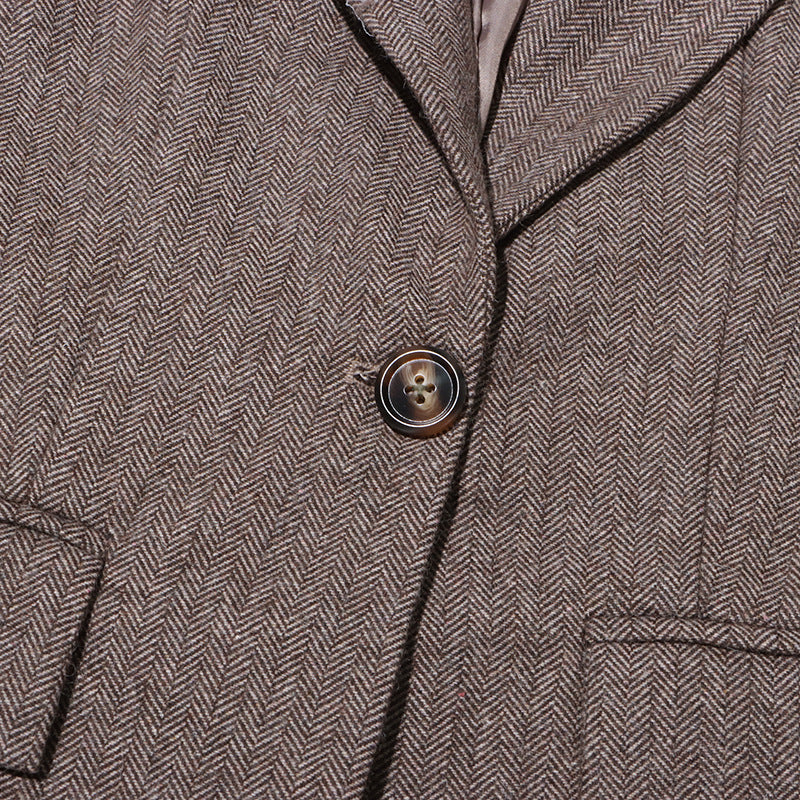 Sada Flower Blazer - Brown Avalabel