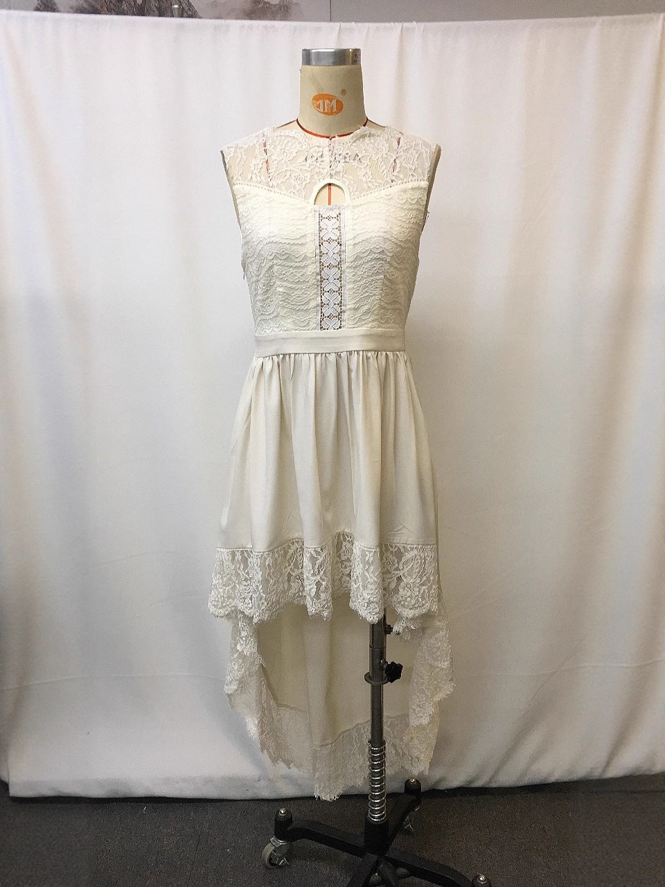 Cara Apricot Lace Cutout Dress Avalabel