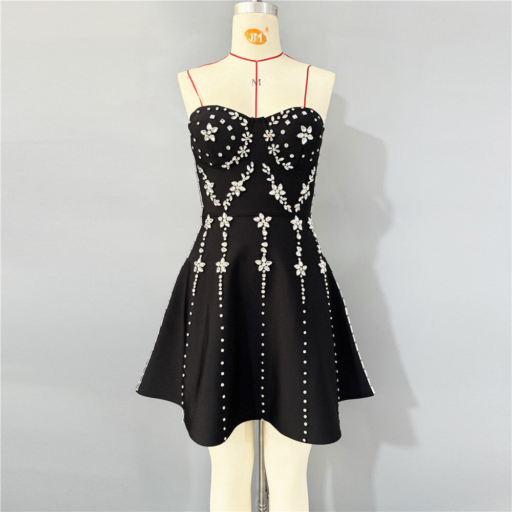 julie Strapless Diamond Bandage Mini Dress Avalabel