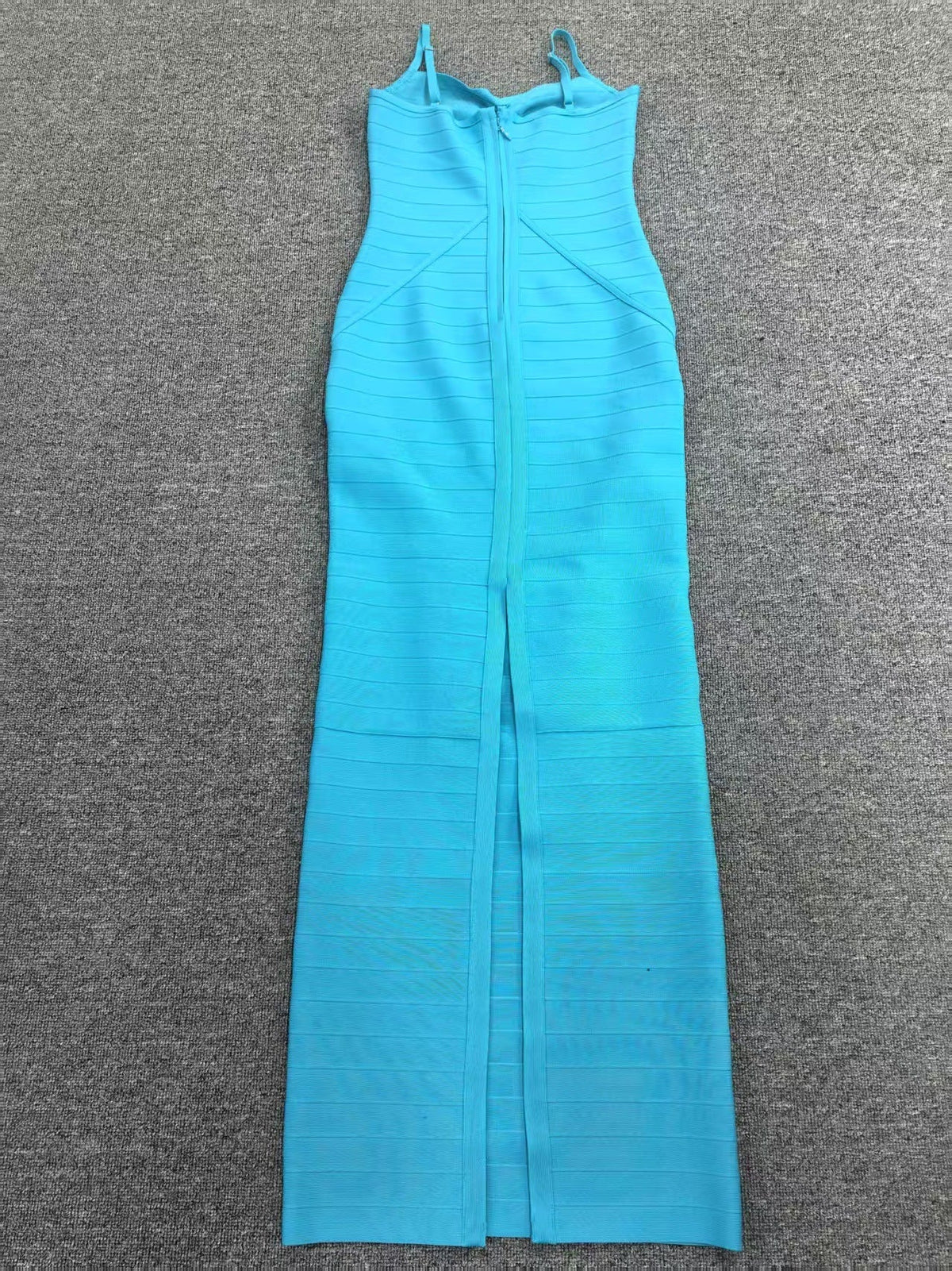 nancy hollow Bandage Maxi Dress in blue Avalabel