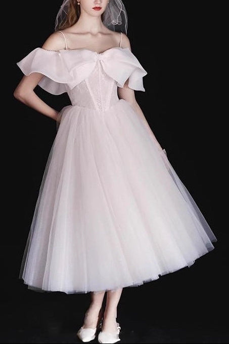 Sebastiane French-Style Ruffled One-Shoulder Midi Dress - White Avalabel