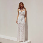 New Fashionable off-Shoulder Slimming Lace Dress Avalabel