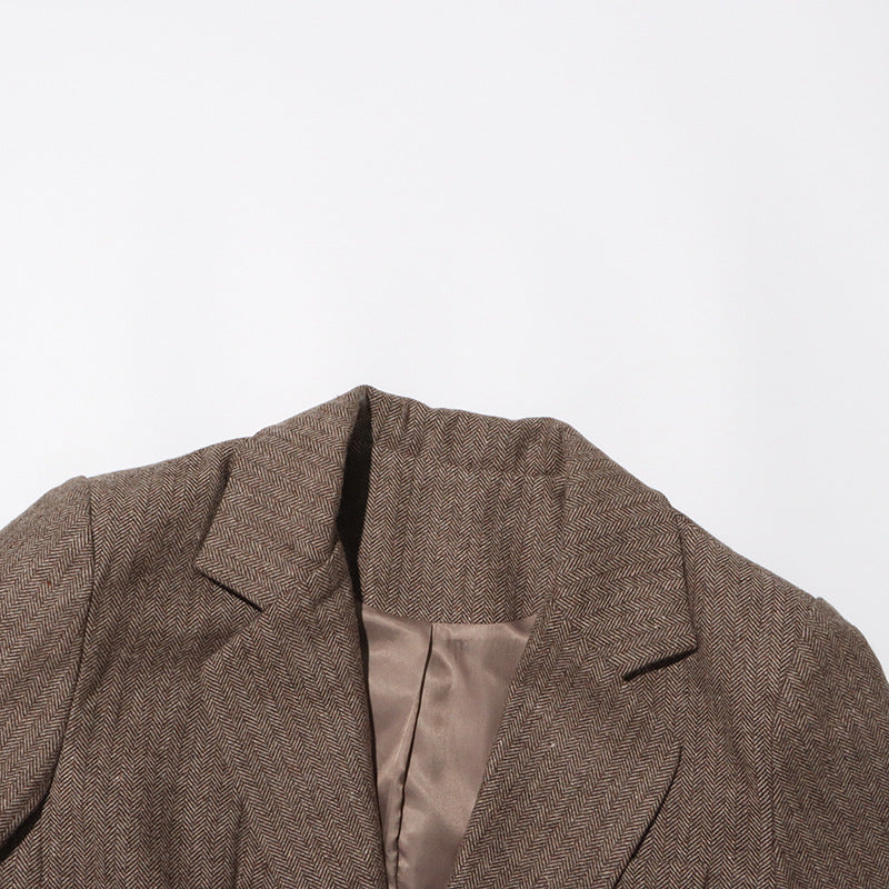 Sada Flower Blazer - Brown Avalabel