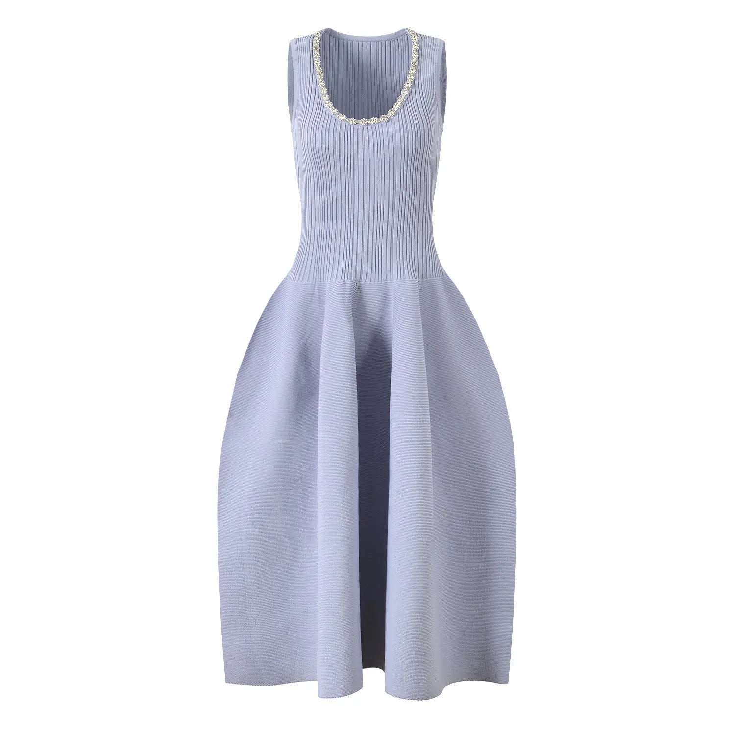 Hoxo Crystal Embellished Knit Midi Dress Avalabel
