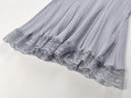 Blue Knit Lace cutout Mini Dress Avalabel