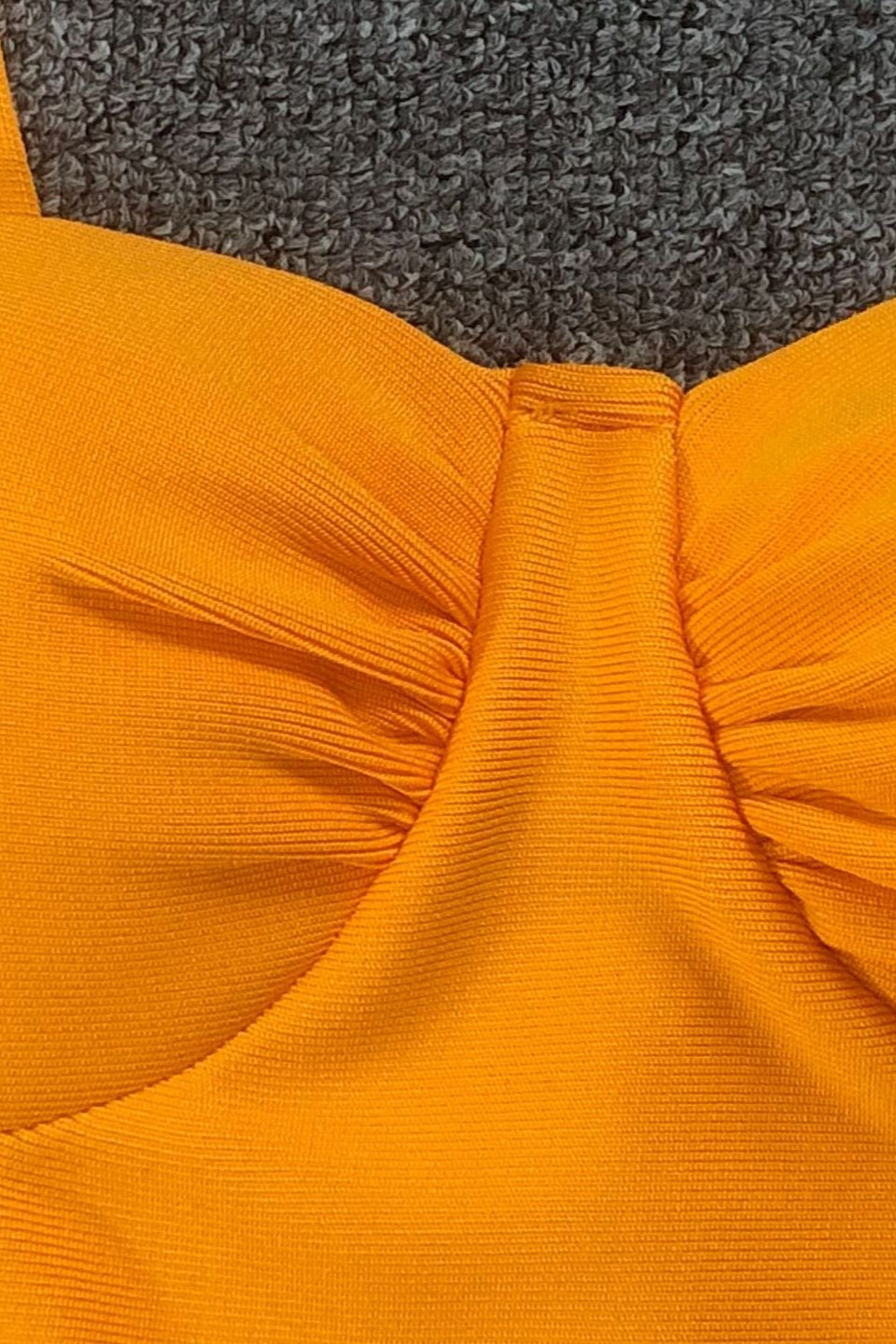 Yellow Spaghetti Strap Backless Midi Dress Avalabel